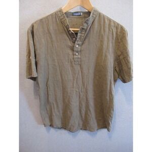 Earthbound Trading Cotton Henley Shirt Size Small